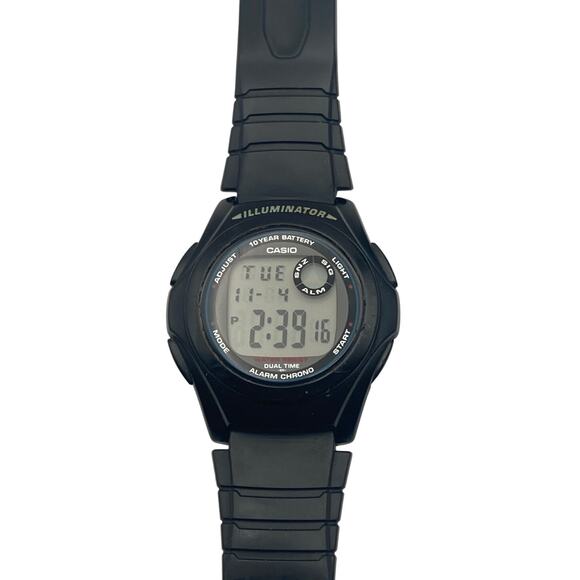 Casio Illuminator Mens Womens Alarm Chrono Multifunction Watch 40mm WR Dual Time - Picture 1 of 9
